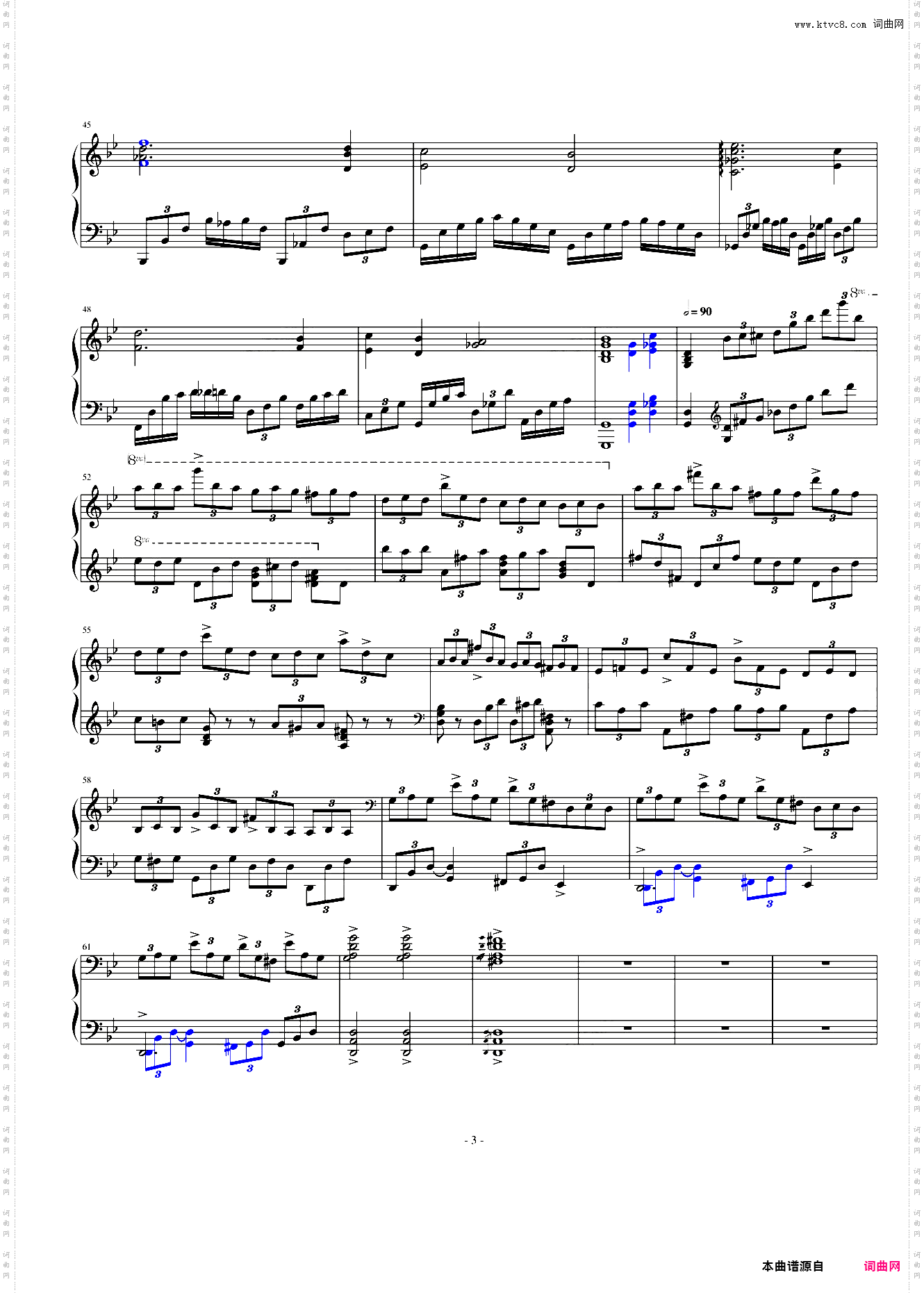 指头钢琴协奏曲第一乐章