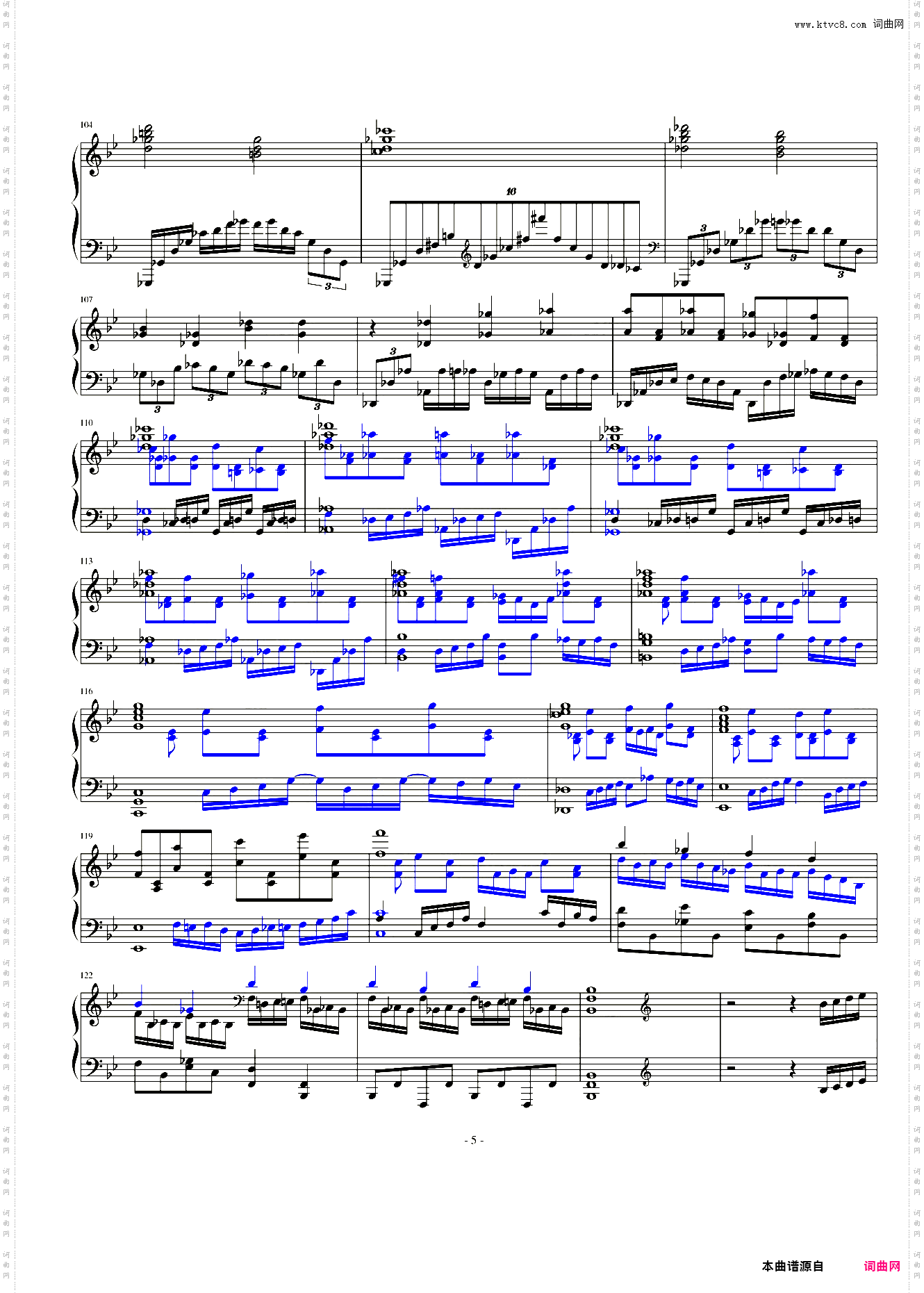 指头钢琴协奏曲第一乐章