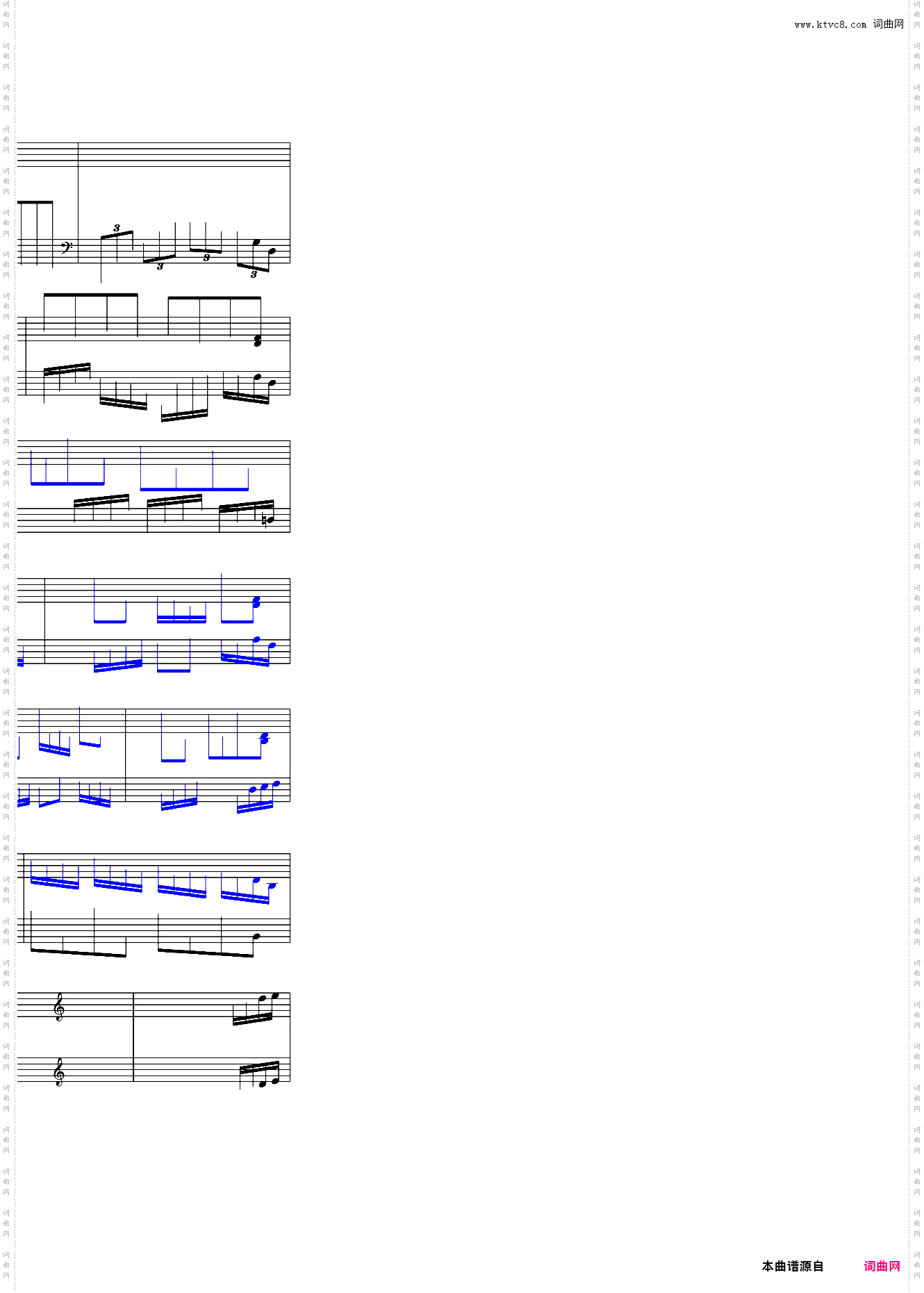 指头钢琴协奏曲第一乐章