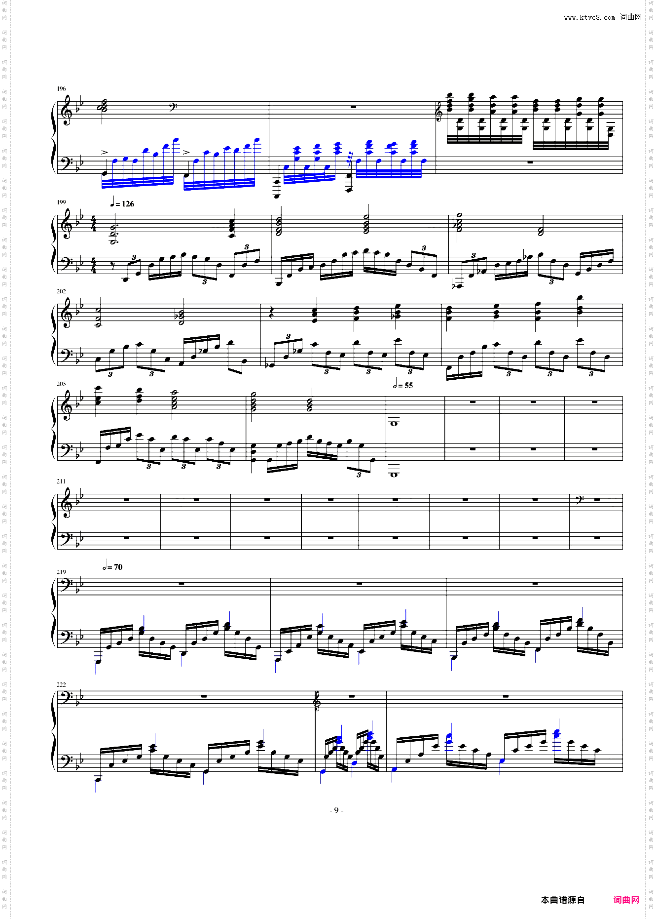 指头钢琴协奏曲第一乐章