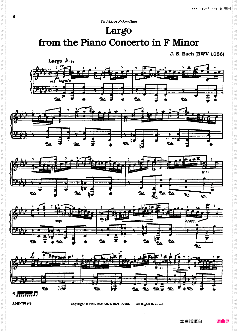 十首巴赫改编曲 Bach-Kempff 10 Bach Transcriptions