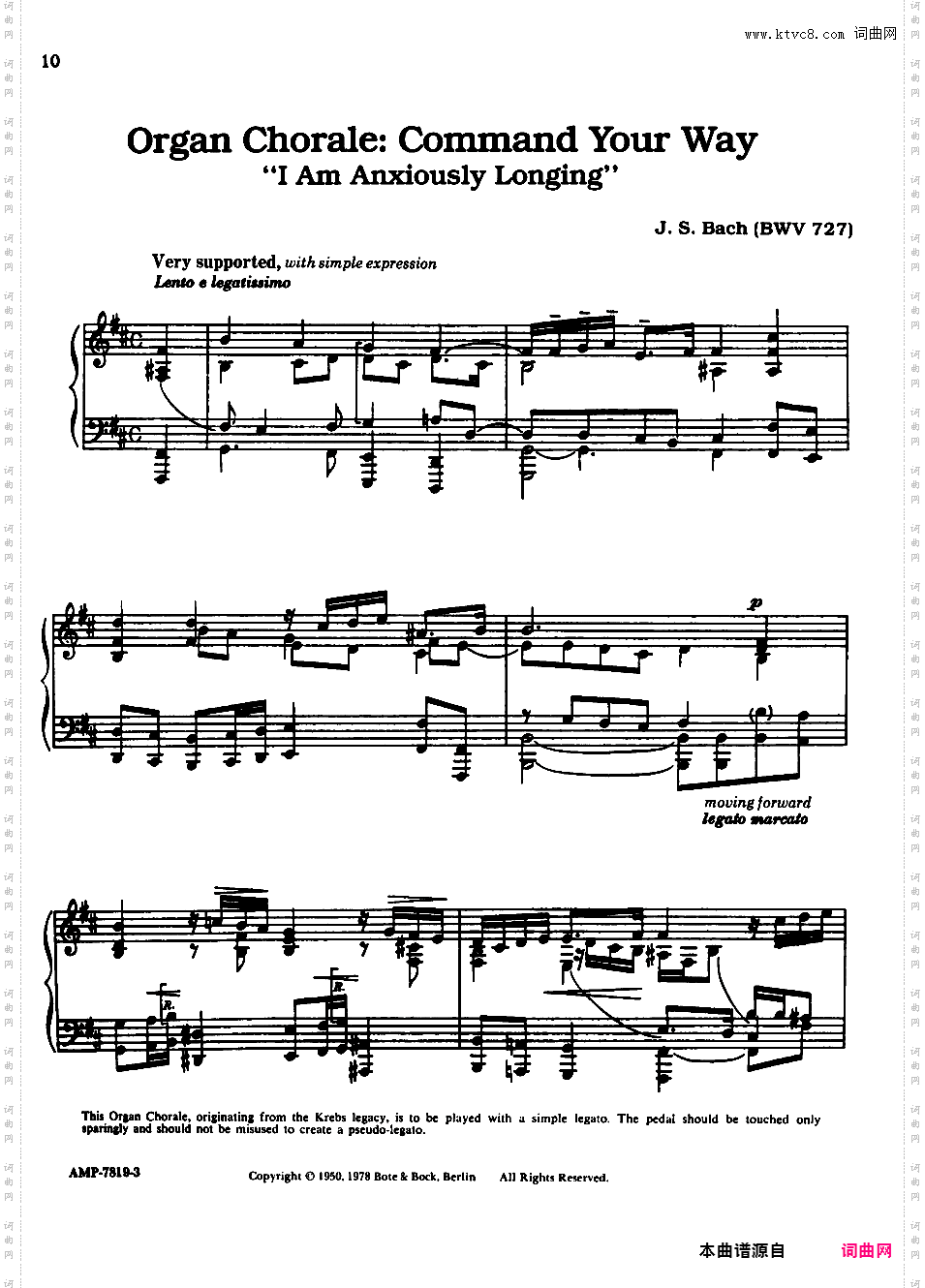 十首巴赫改编曲 Bach-Kempff 10 Bach Transcriptions