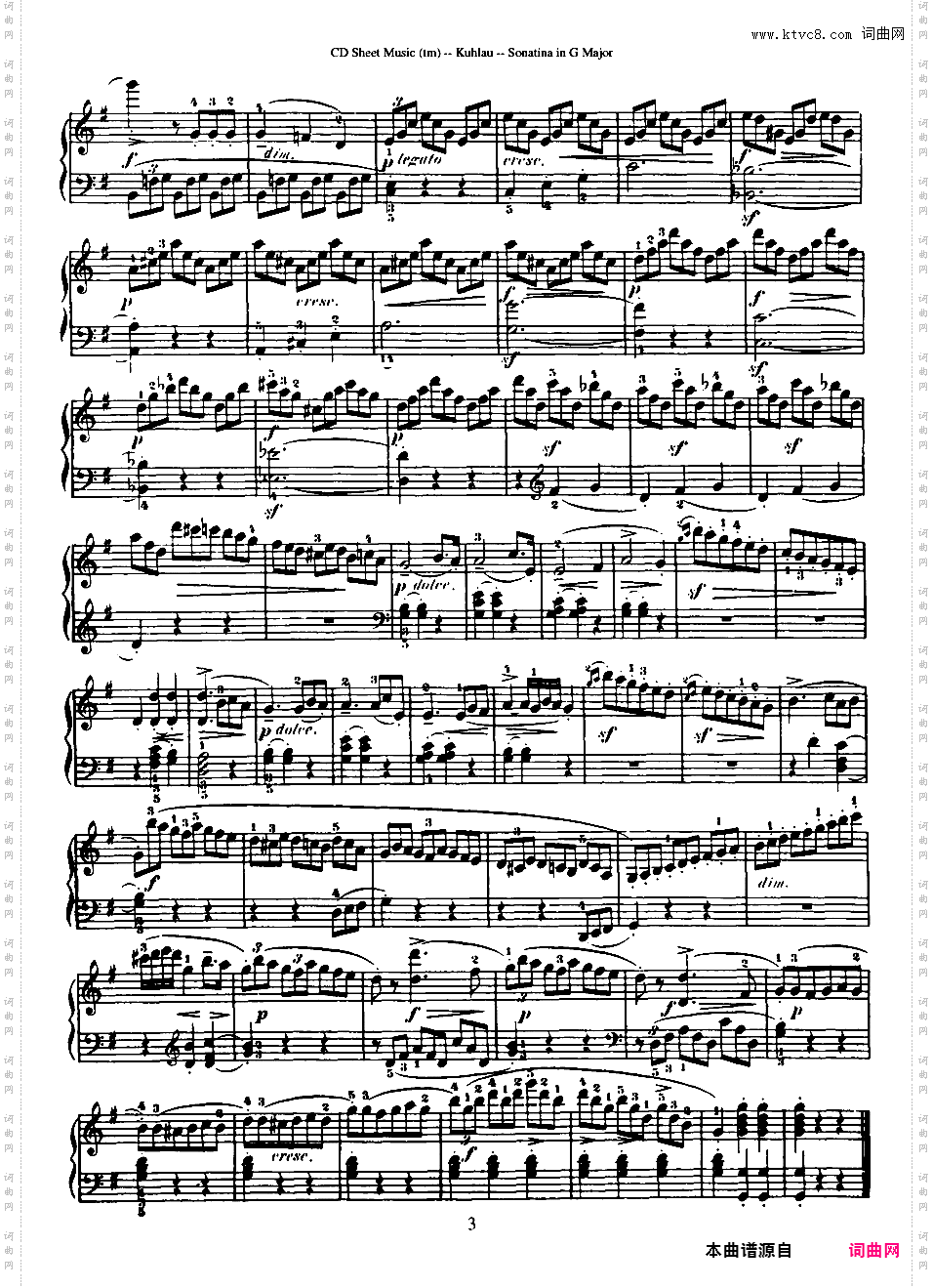 三首小奏鸣曲 op20