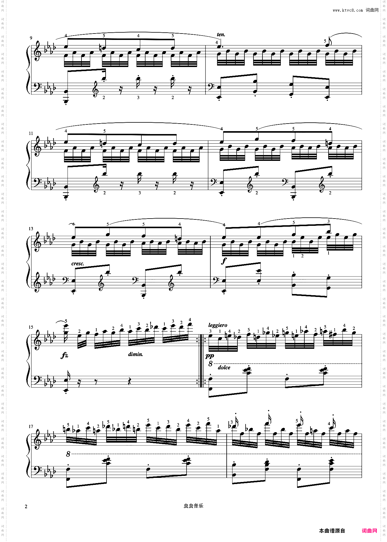 第37首《车尔尼快速练习曲 作品299》