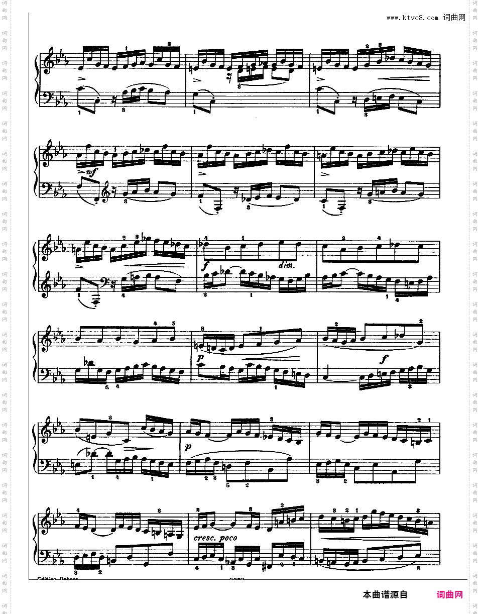6首帕蒂塔德国组曲 Six Partitas BWV 825-830Partita No 2