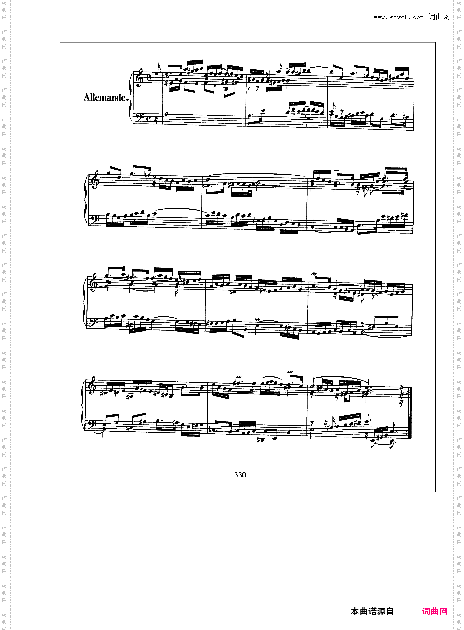 英国组曲 English Suites BWV 806-811English Suite No 2 in a, BWV 807