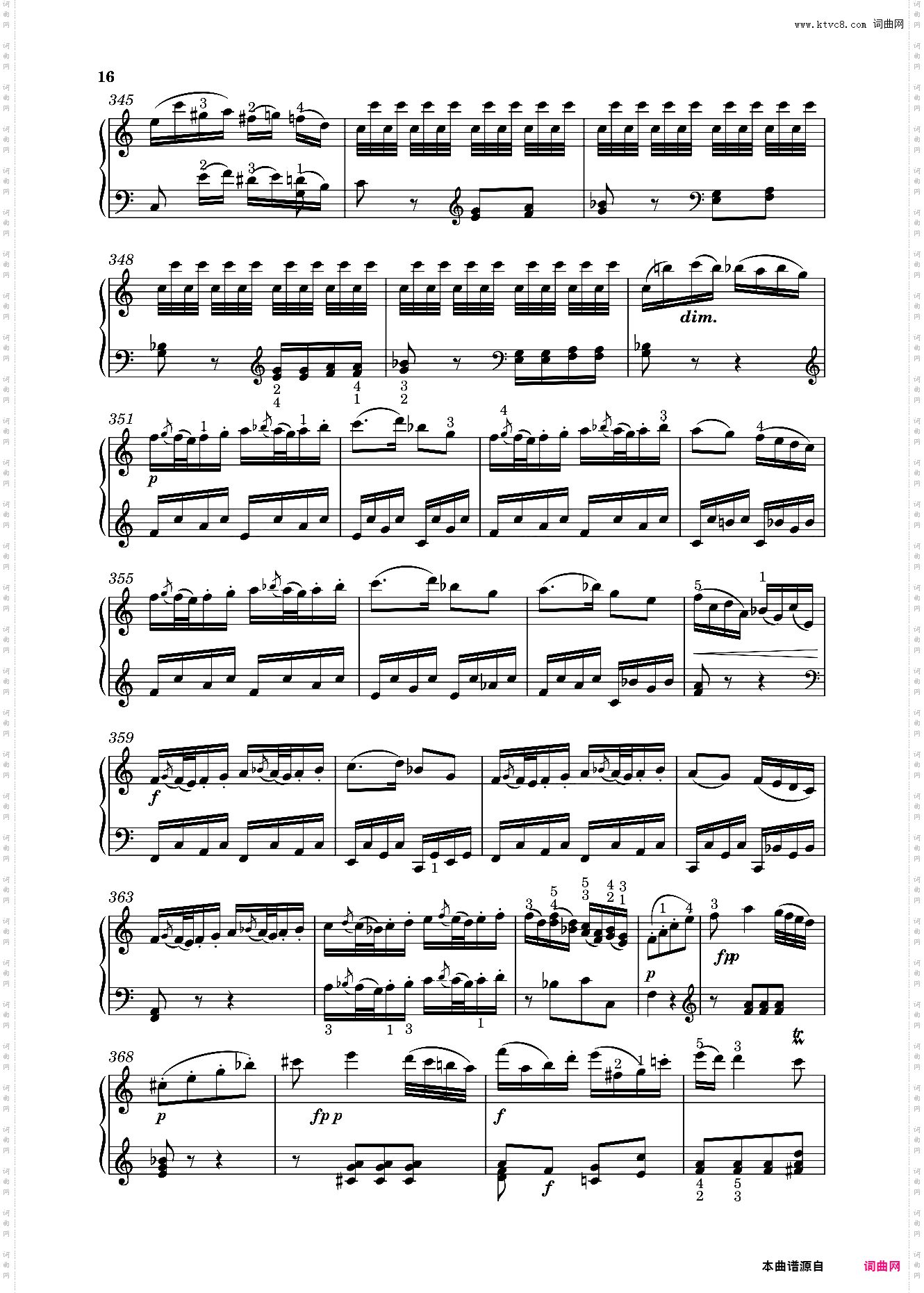 钢琴奏鸣曲KV309