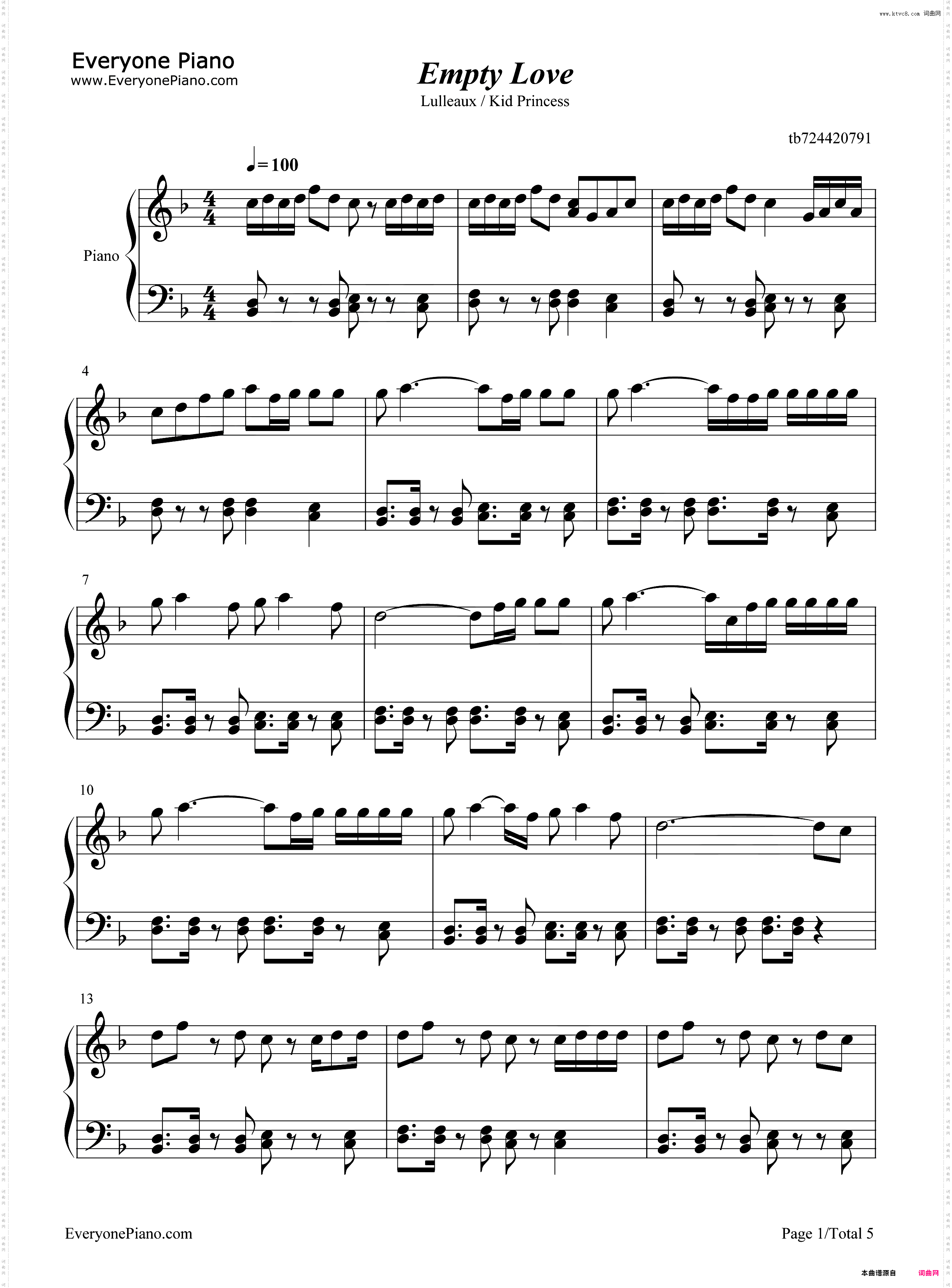 Empty Love-Lulleaux ft Kid Princess