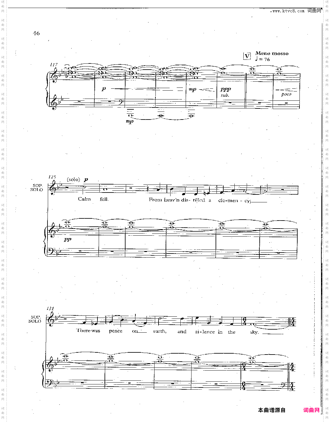 From Heaven Distilled a Clemency合唱谱Triptych III