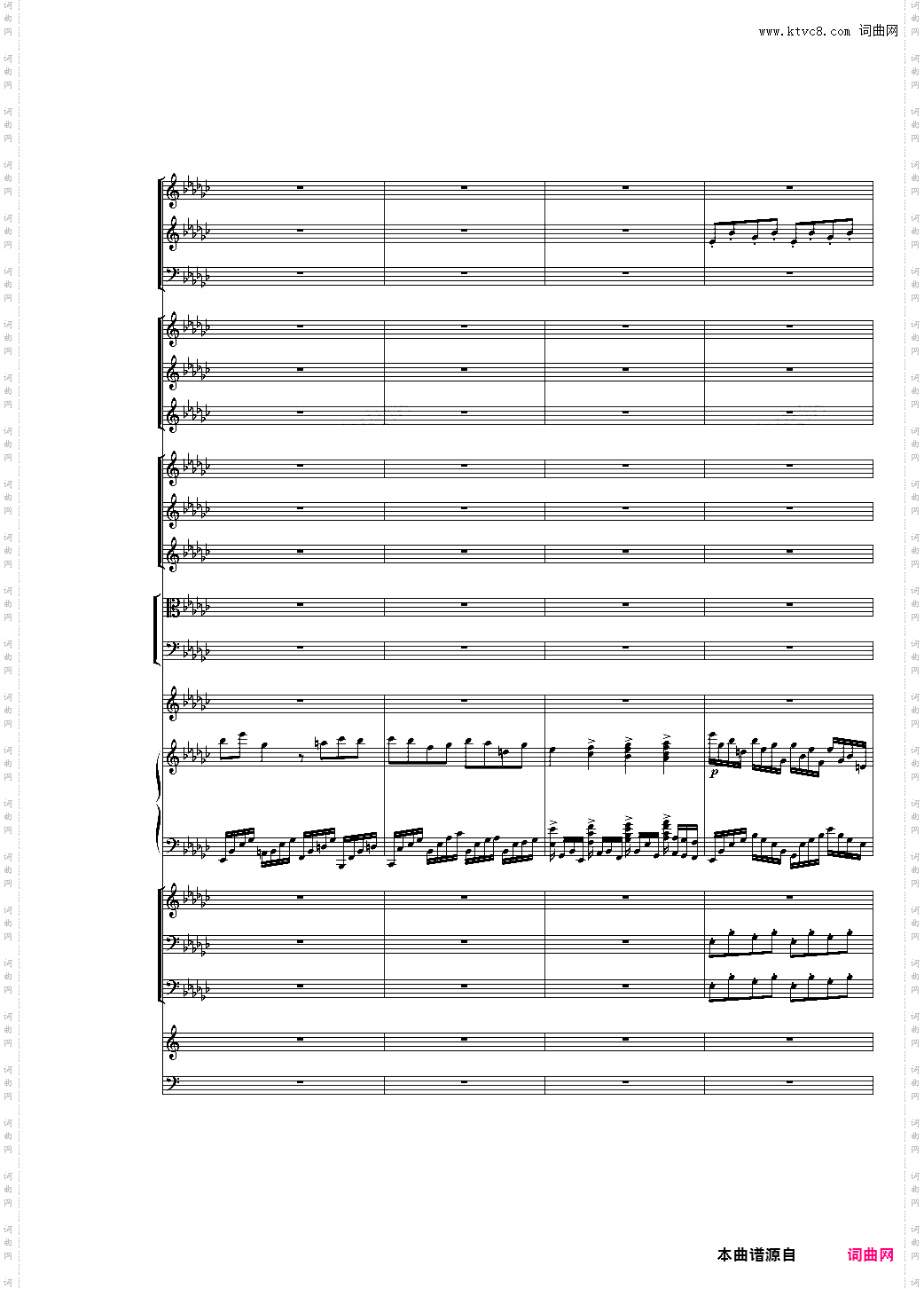 第一版Piano Concerto No·3 in E Flat minor,I·