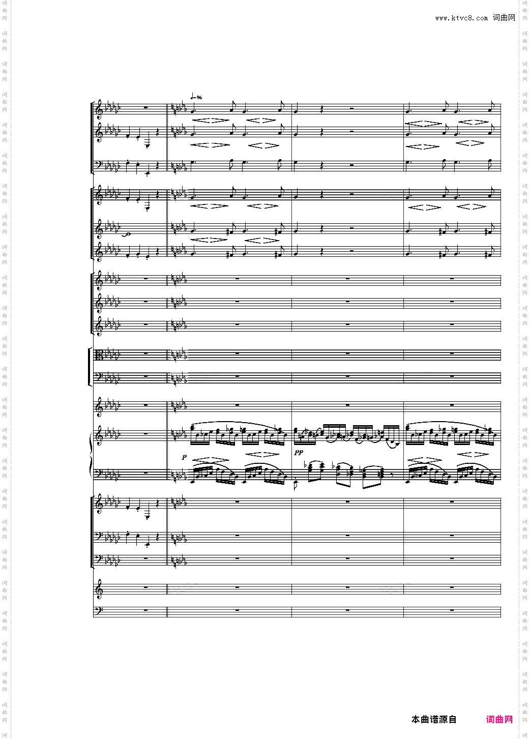 第一版Piano Concerto No·3 in E Flat minor,I·