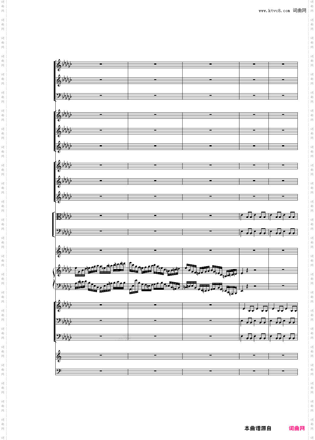 第一版Piano Concerto No·3 in E Flat minor,I·