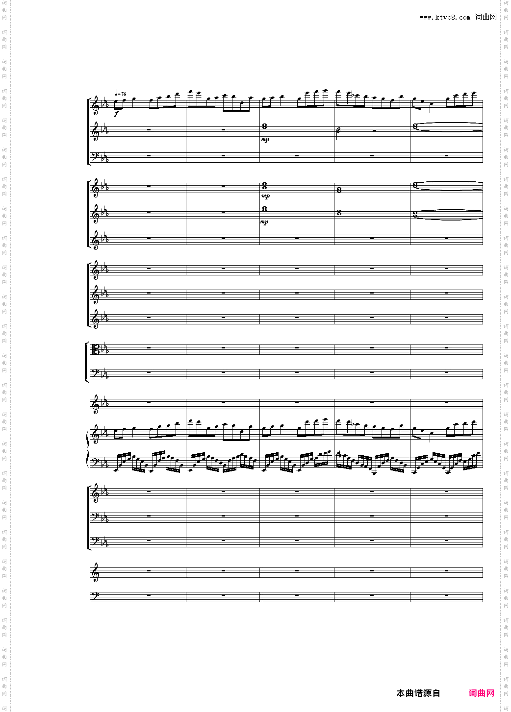 第一版Piano Concerto No·3 in E Flat minor,I·