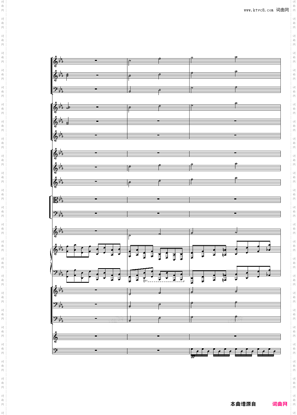 第一版Piano Concerto No·3 in E Flat minor,I·