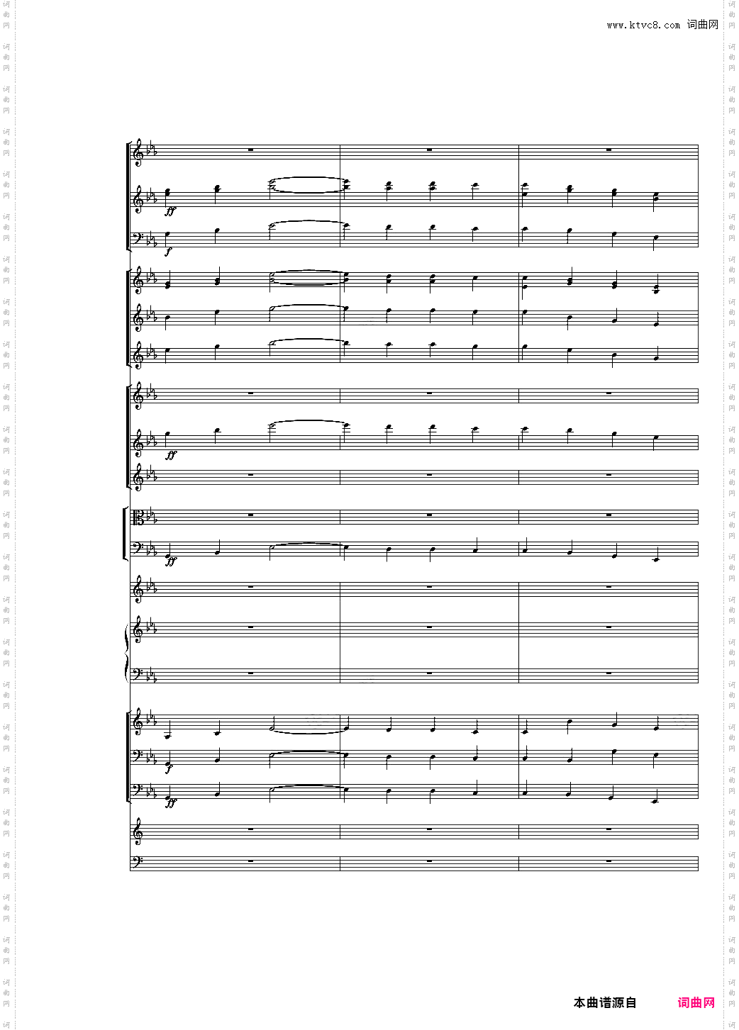 第一版Piano Concerto No·3 in E Flat minor,I·