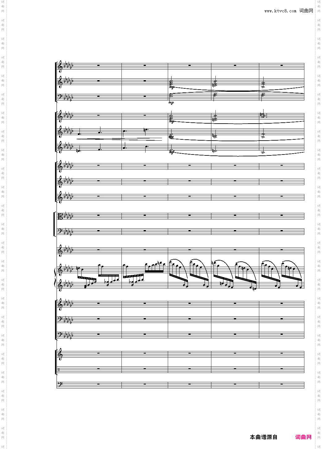 第一版Piano Concerto No·3 in E Flat minor,I·