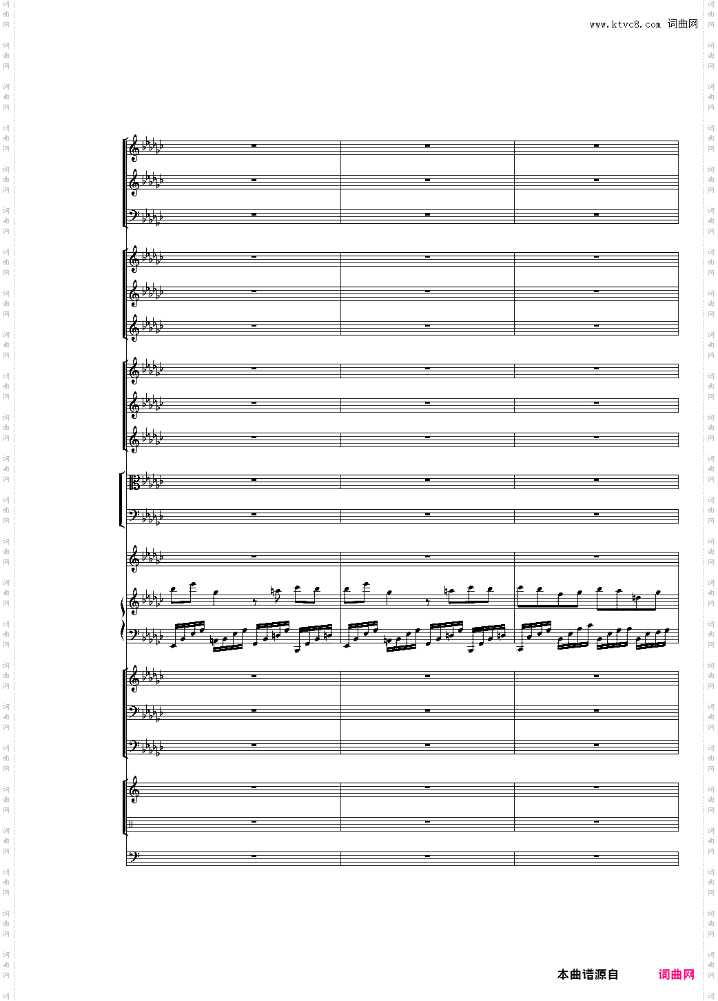 第一版Piano Concerto No·3 in E Flat minor,I·