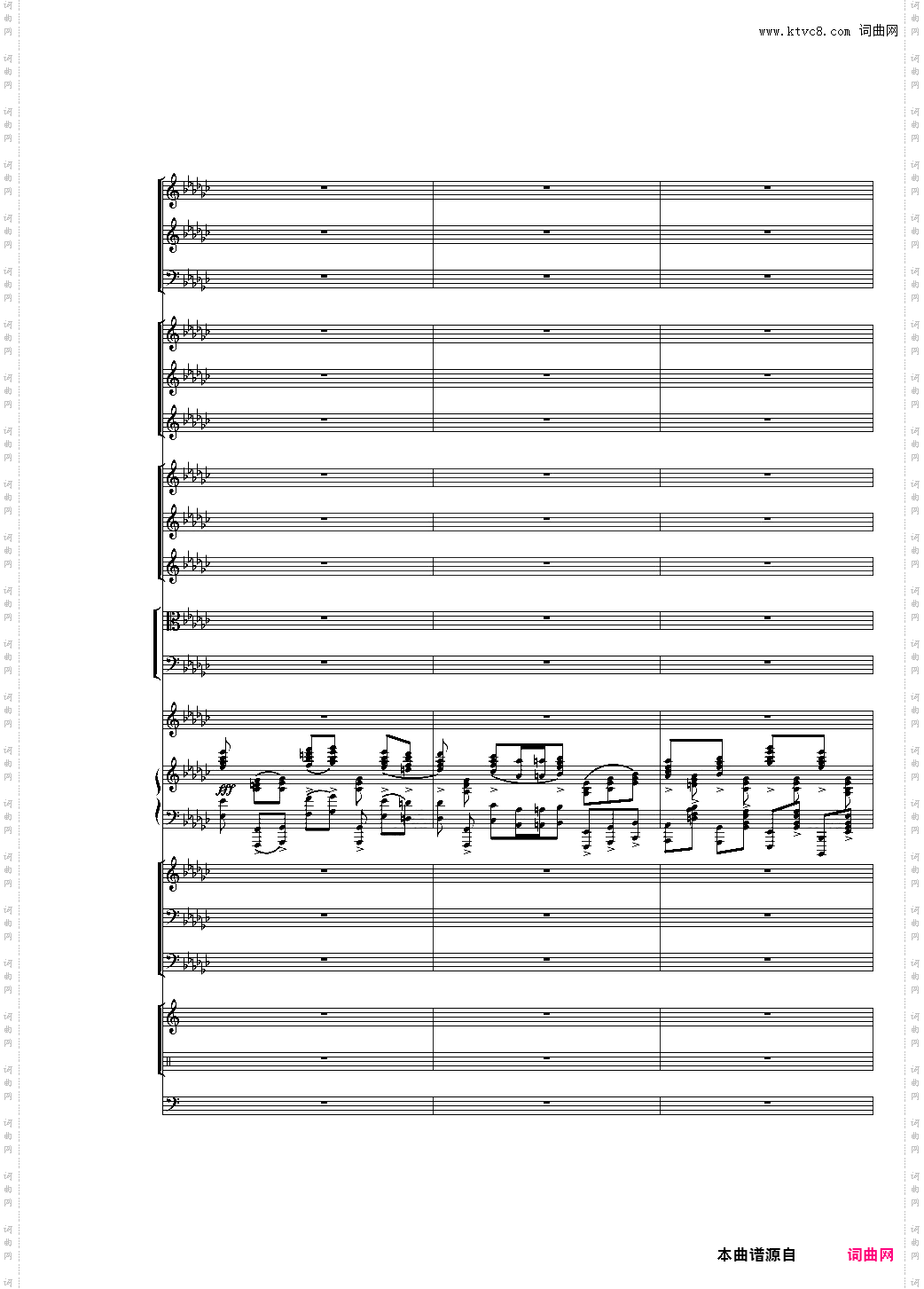 第一版Piano Concerto No·3 in E Flat minor,I·