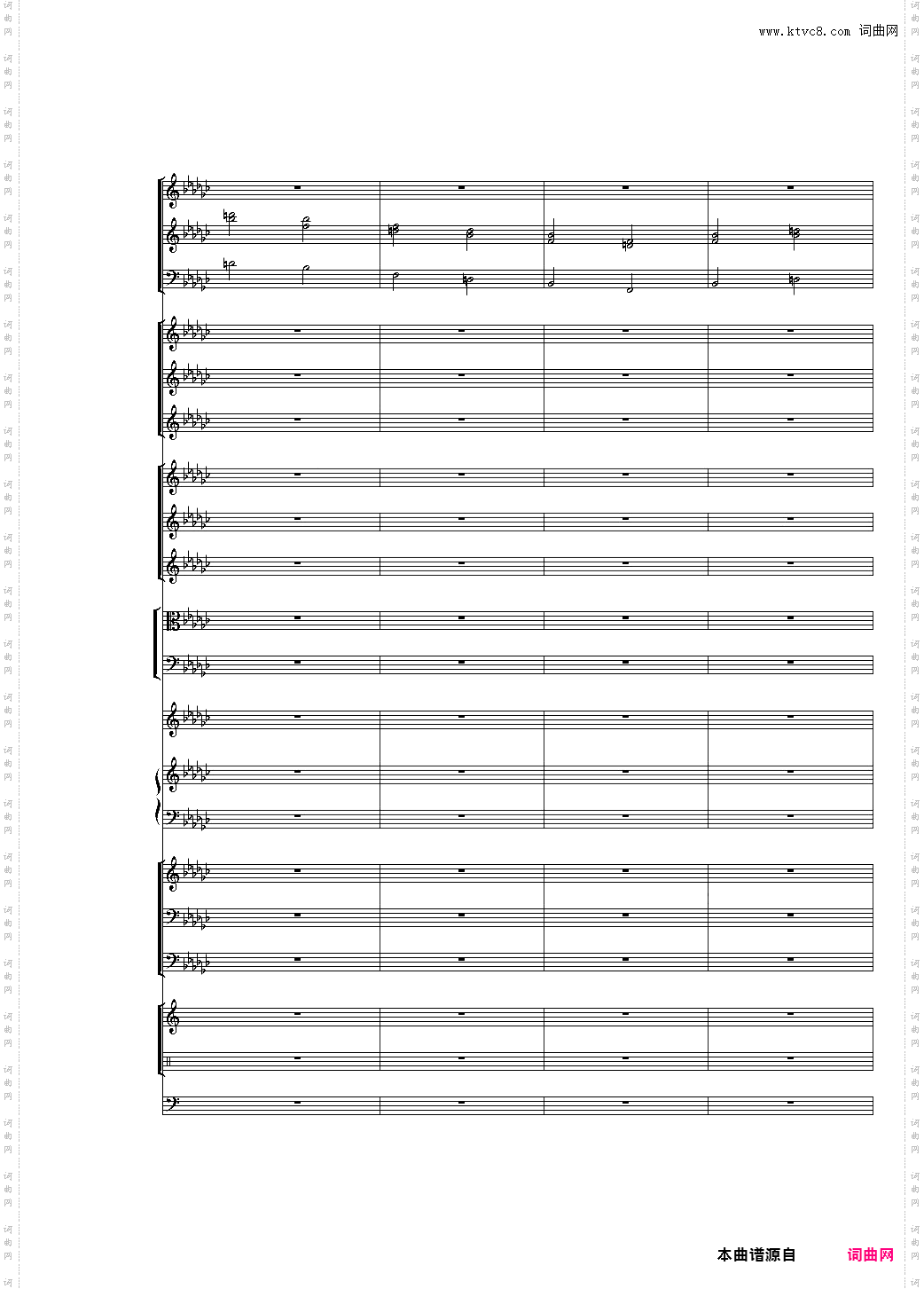 第一版Piano Concerto No·3 in E Flat minor,I·