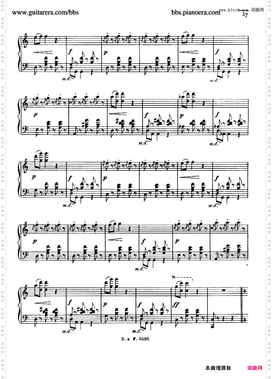 F大调第四圆舞曲 Valse No·4 in F Major Op·90