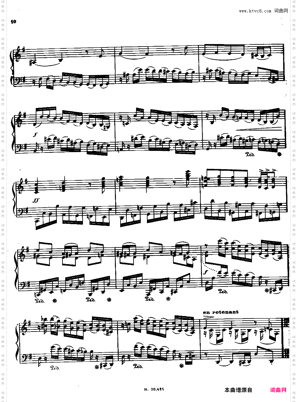 古老的法国童谣幻想曲 Fantaisie sur un Vieil Air de Ronde Francaise Op·99