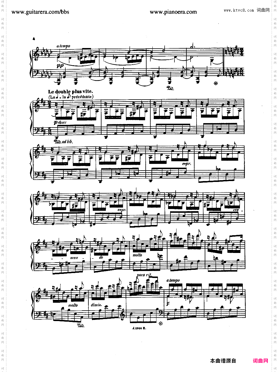 降G大调夜曲 Nocturne in G-flat Major Op·26