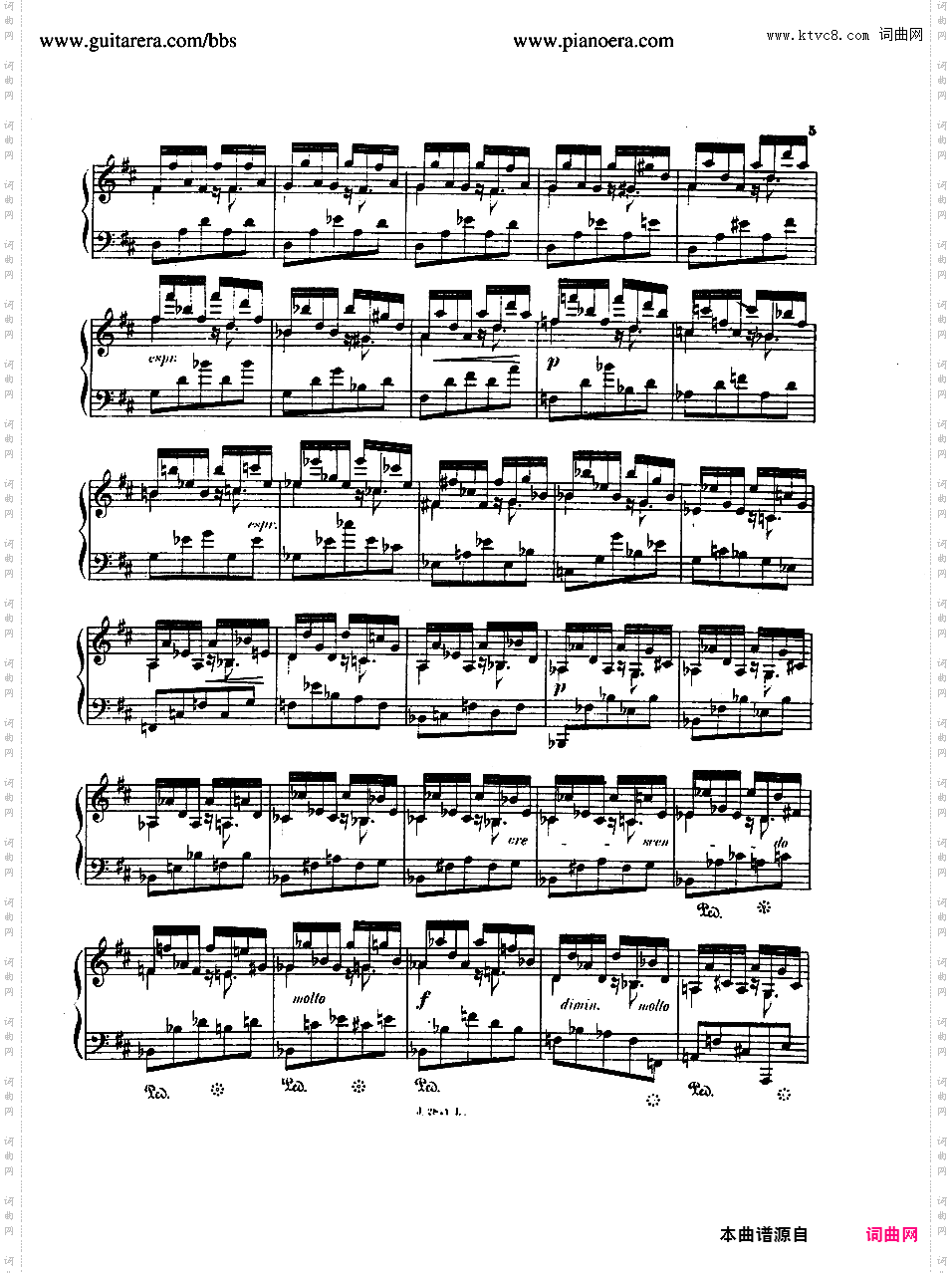 降G大调夜曲 Nocturne in G-flat Major Op·26