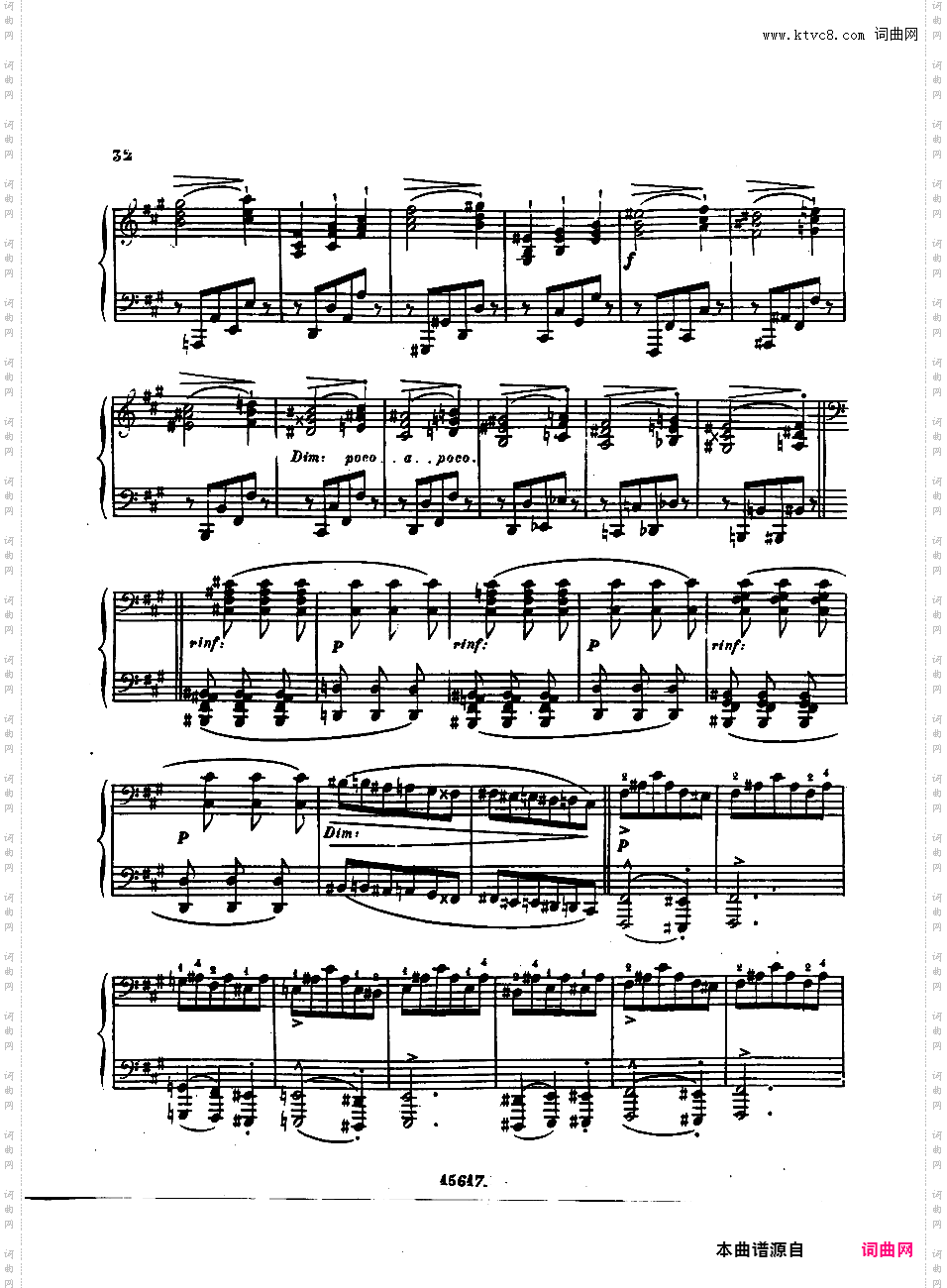 第五号迷人的歌 Cinquième Recueil de Chants Op·70