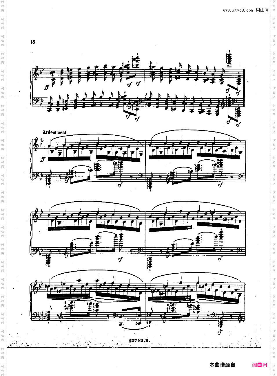 音乐会练习曲“勇士” Etude de Concert “Le Preux” Op·17