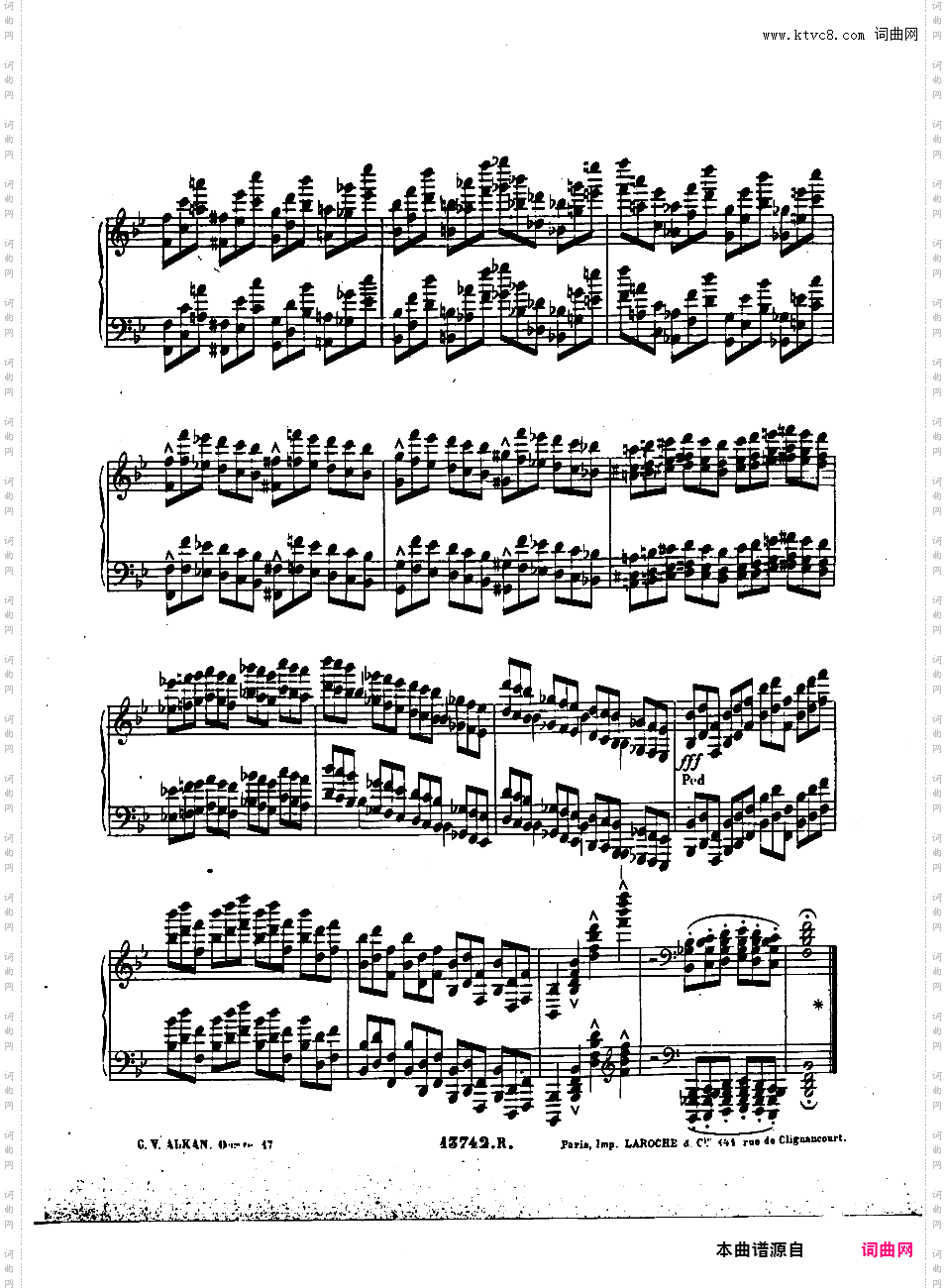 音乐会练习曲“勇士” Etude de Concert “Le Preux” Op·17