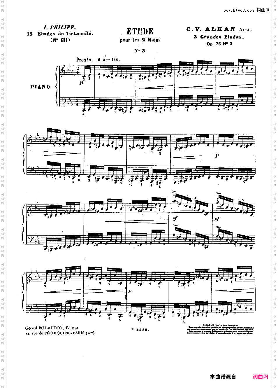 3首华丽练习曲 3 Grandes Etudes Op·76