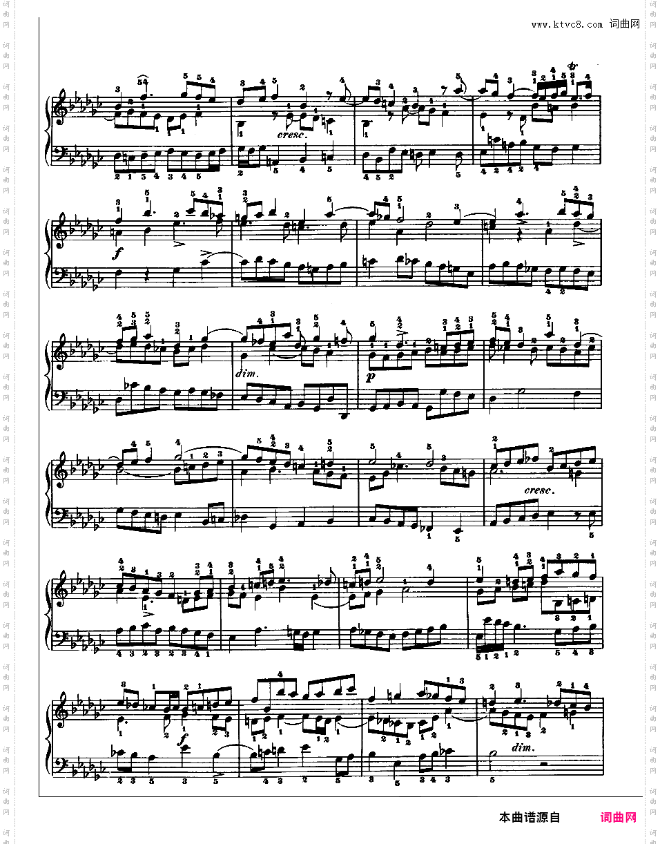 《平均律钢琴曲集第一卷》The Well Tempered ClavierPrelude & Fugue 08