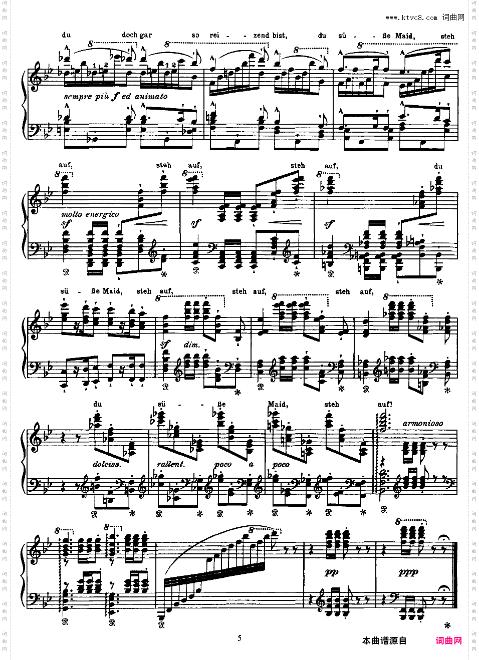 改编舒伯特12首歌曲 12 Lieder S·558听、听，云雀 Hark, Hark! The Lark D·889