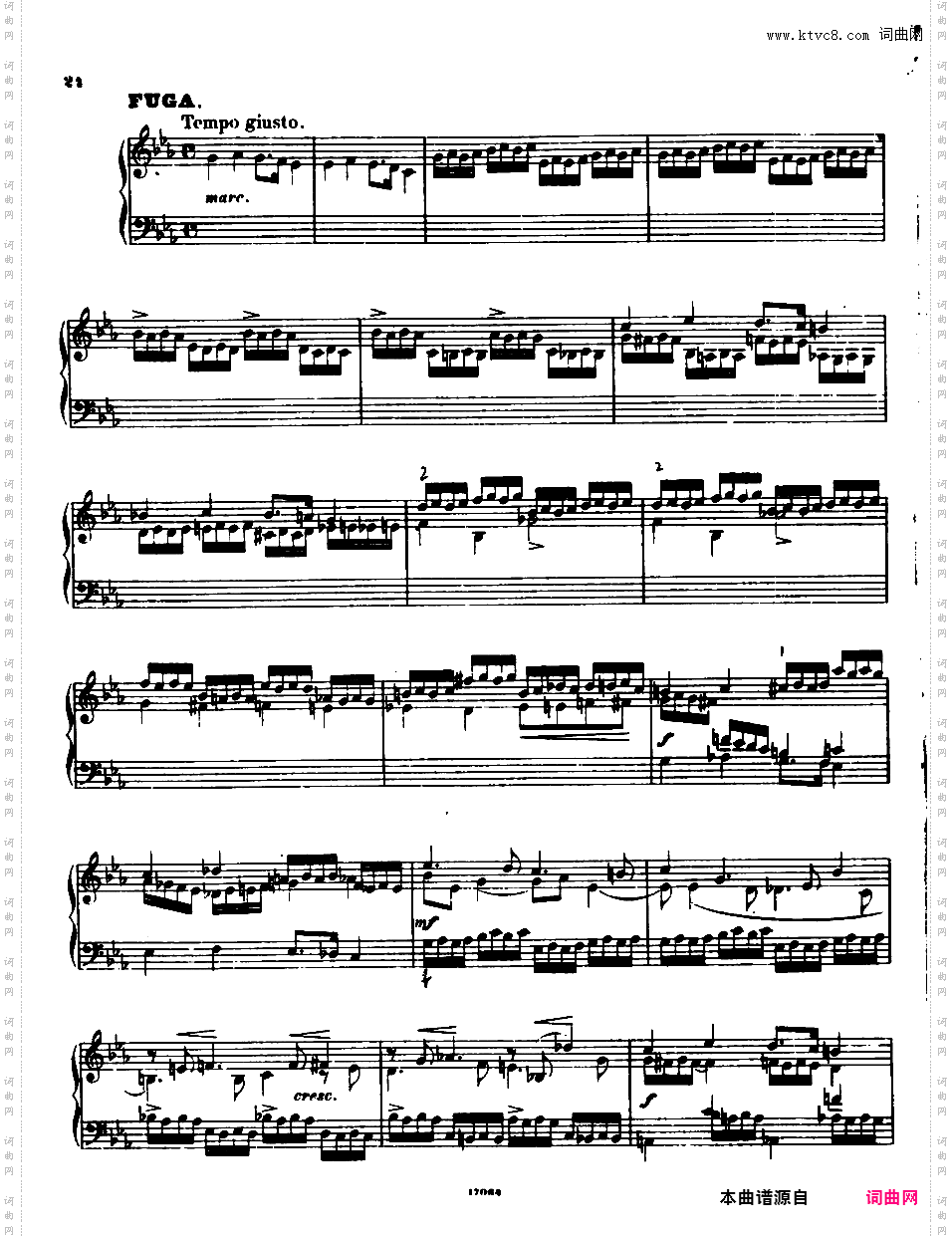 根据肖邦前奏曲而作的变奏曲与赋格Variations and Fugue on Chopin's prelude in c minor op22