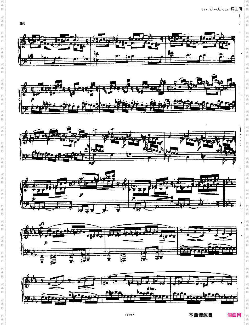 根据肖邦前奏曲而作的变奏曲与赋格Variations and Fugue on Chopin's prelude in c minor op22