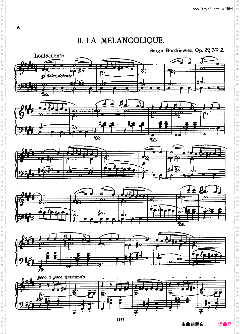 3首圆舞曲 Trois Valses Op·27