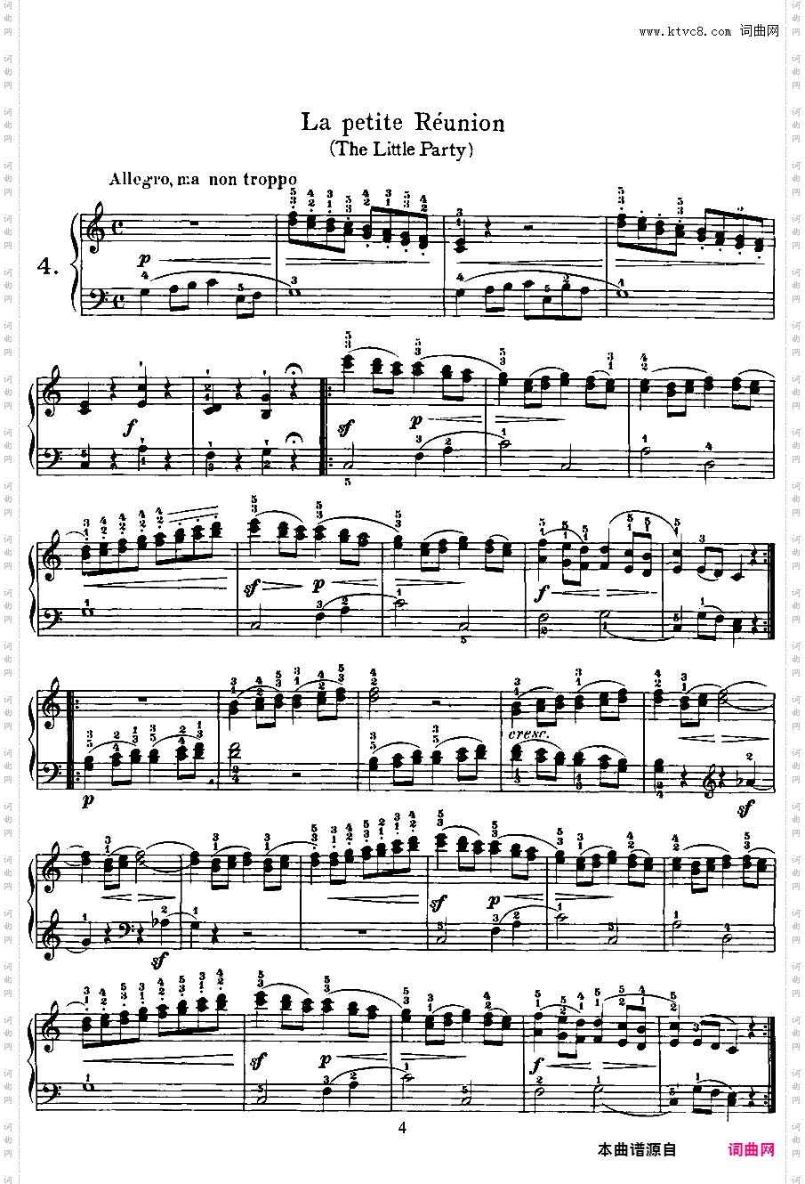 25首钢琴进阶练习曲 25 Easy and Progressive Studies Op·100