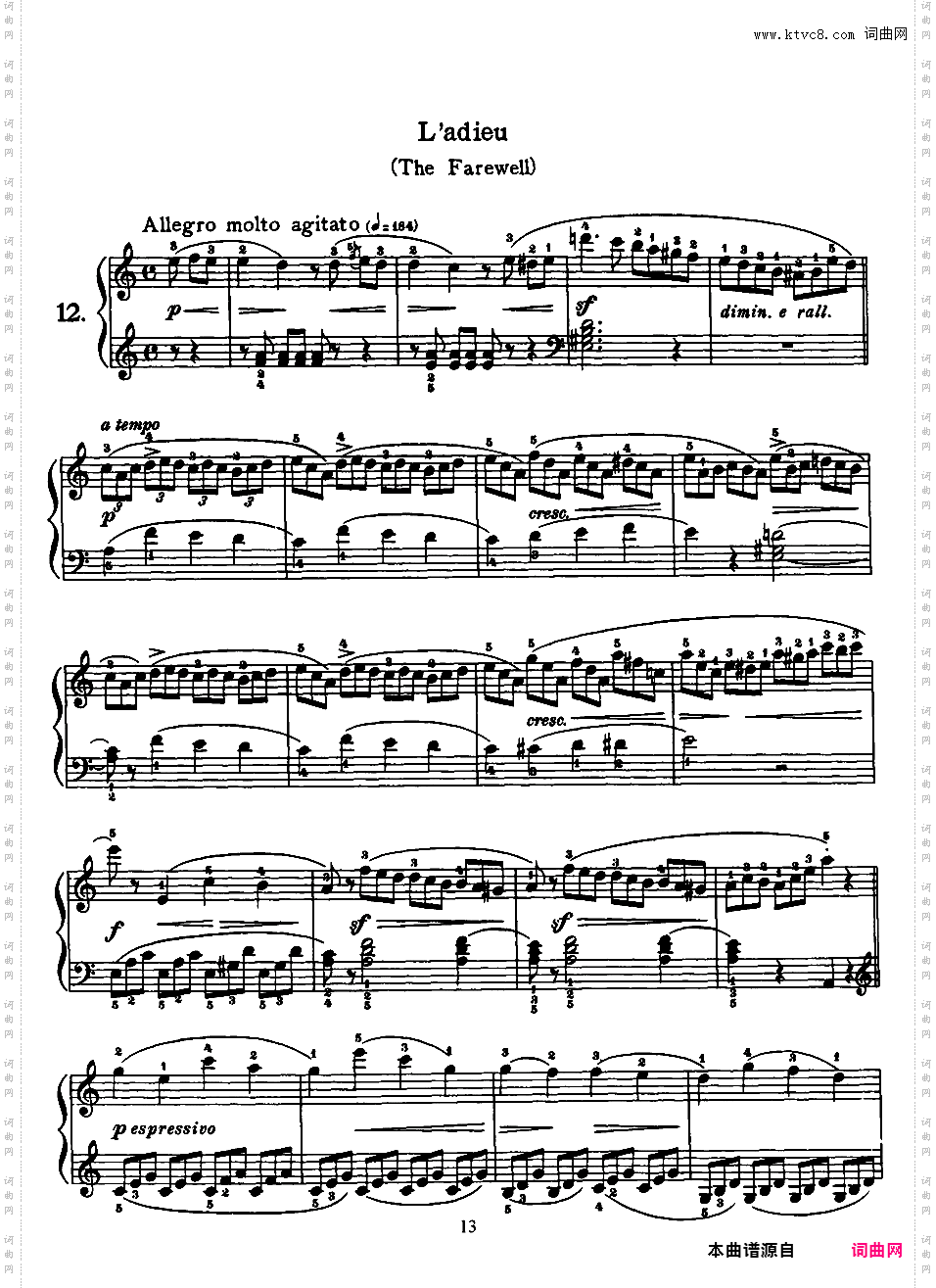 25首钢琴进阶练习曲 25 Easy and Progressive Studies Op·100