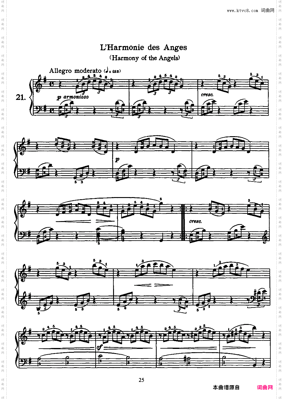 25首钢琴进阶练习曲 25 Easy and Progressive Studies Op·100