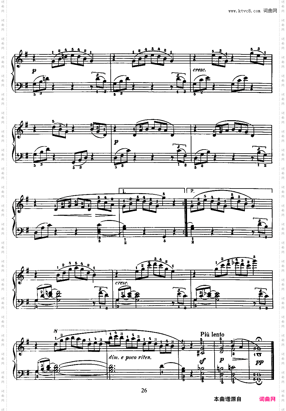 25首钢琴进阶练习曲 25 Easy and Progressive Studies Op·100
