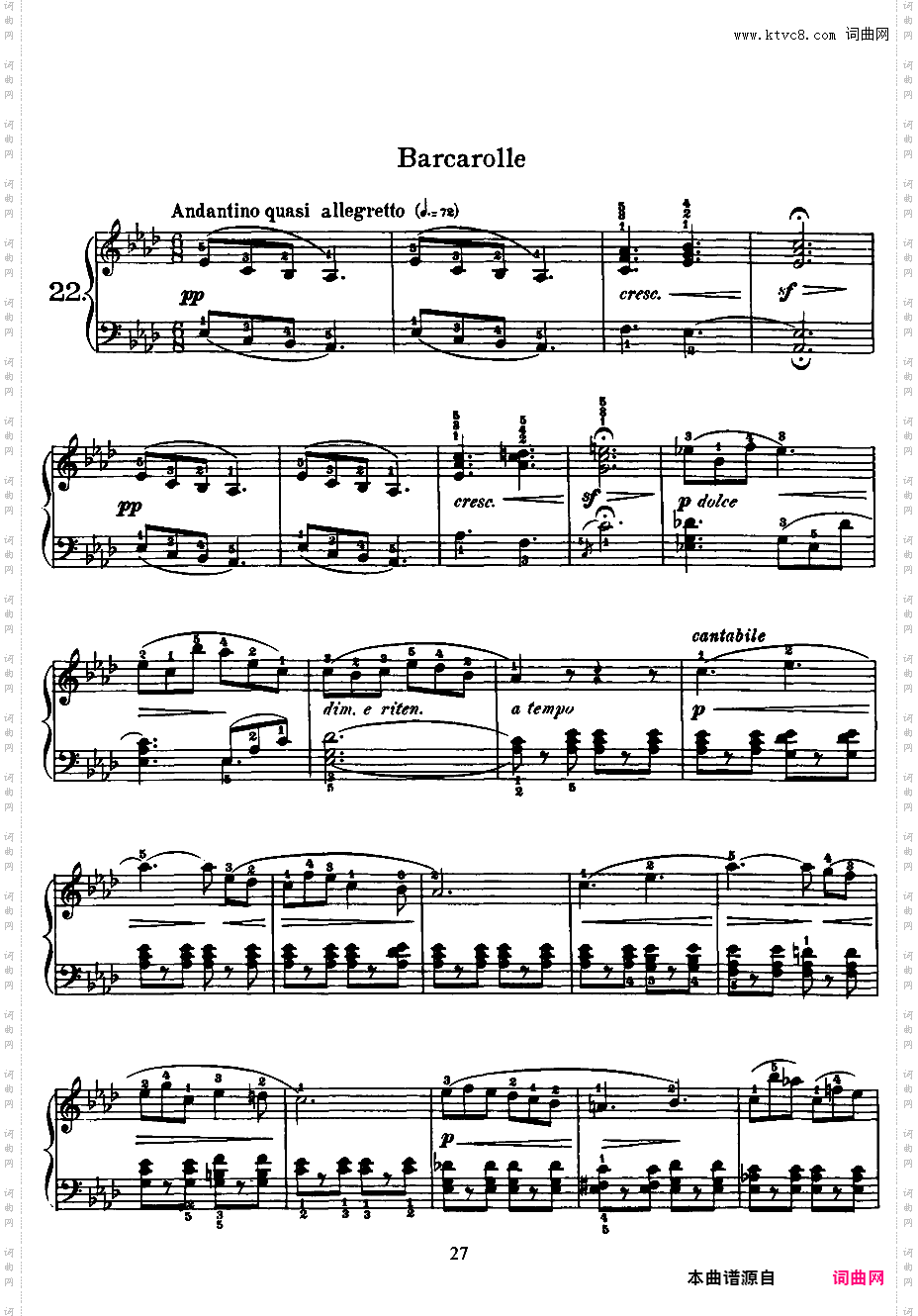 25首钢琴进阶练习曲 25 Easy and Progressive Studies Op·100