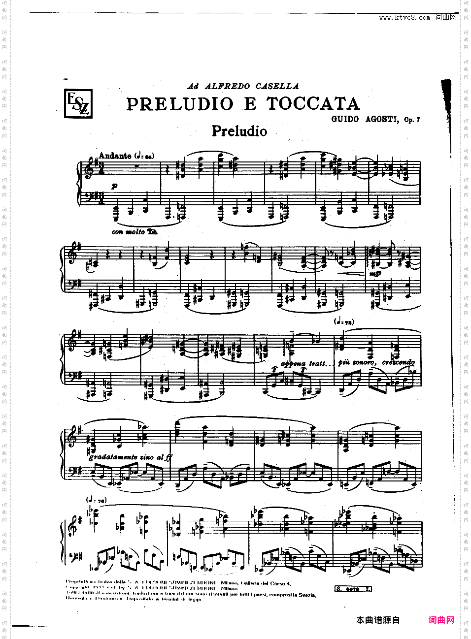前奏曲与托卡塔 Preludio e Toccata op7