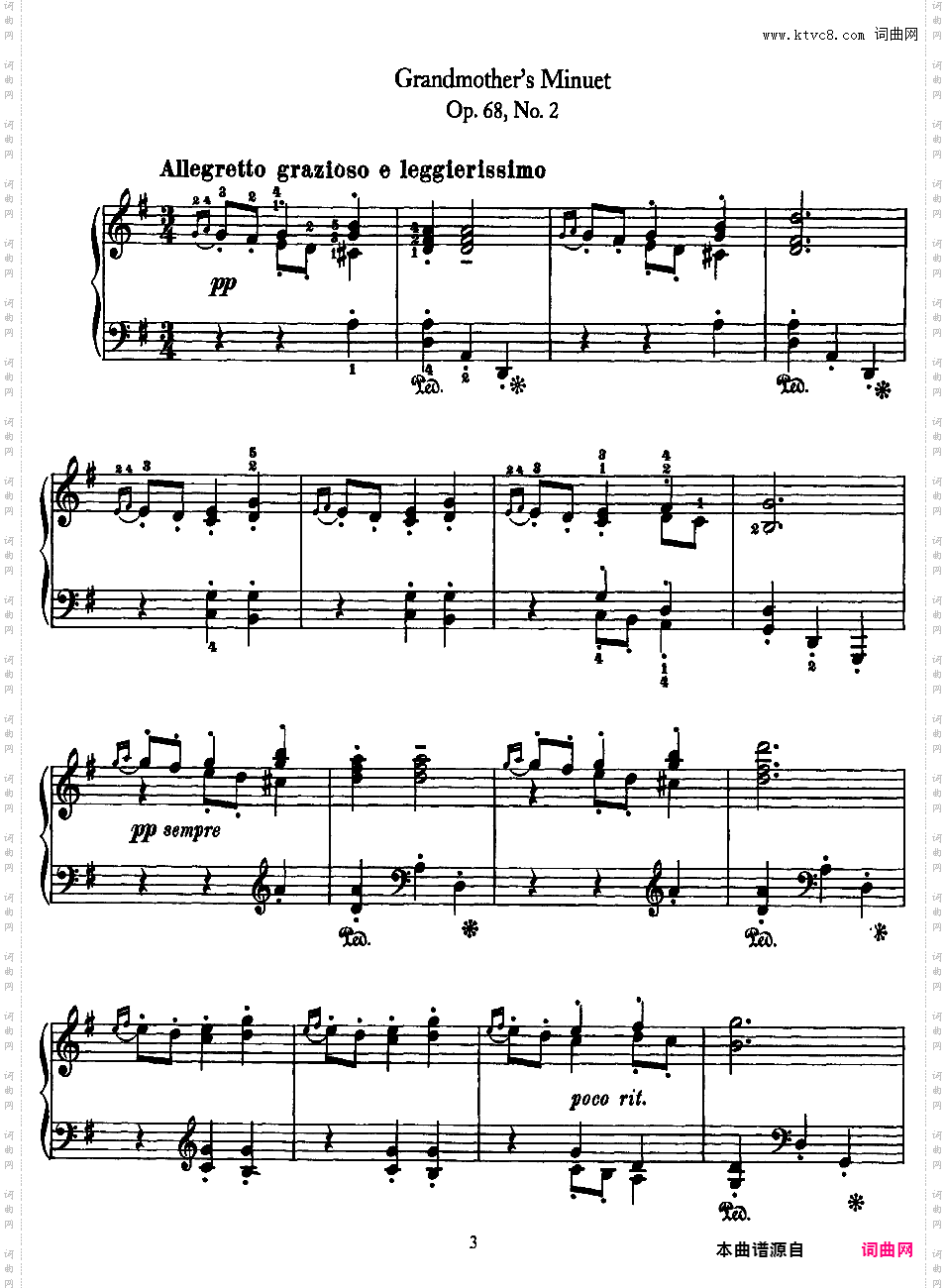 抒情小品集 Lyric Pieces 十卷Grieg op68 Lyric Pieces