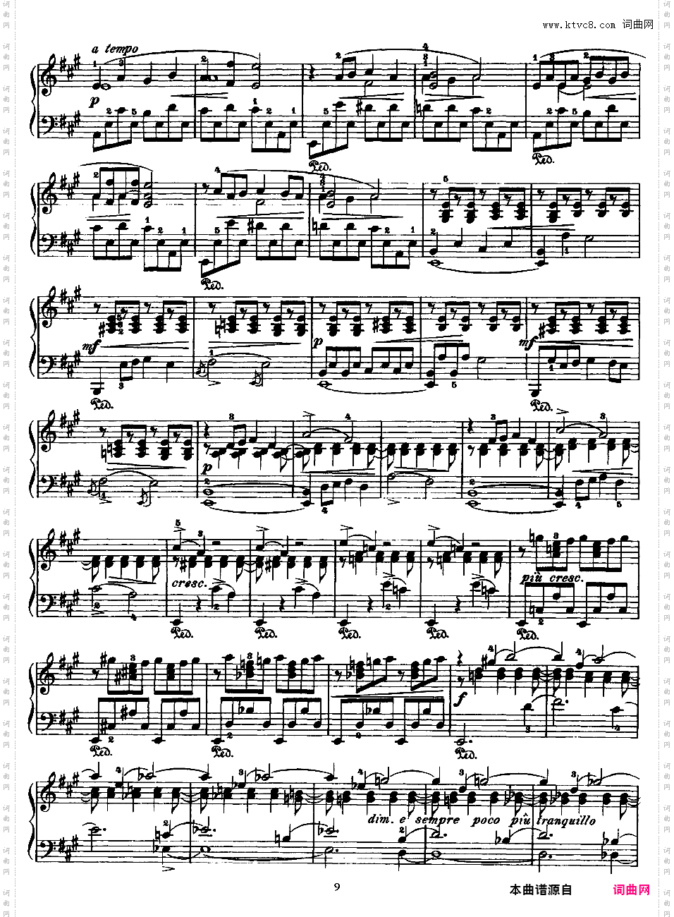 抒情小品集 Lyric Pieces 十卷Grieg op57 Lyric Pieces