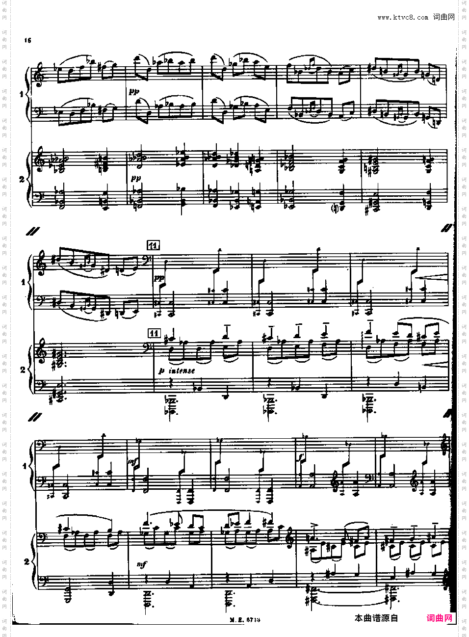 双钢琴奏鸣曲Sonata for Two Pianos