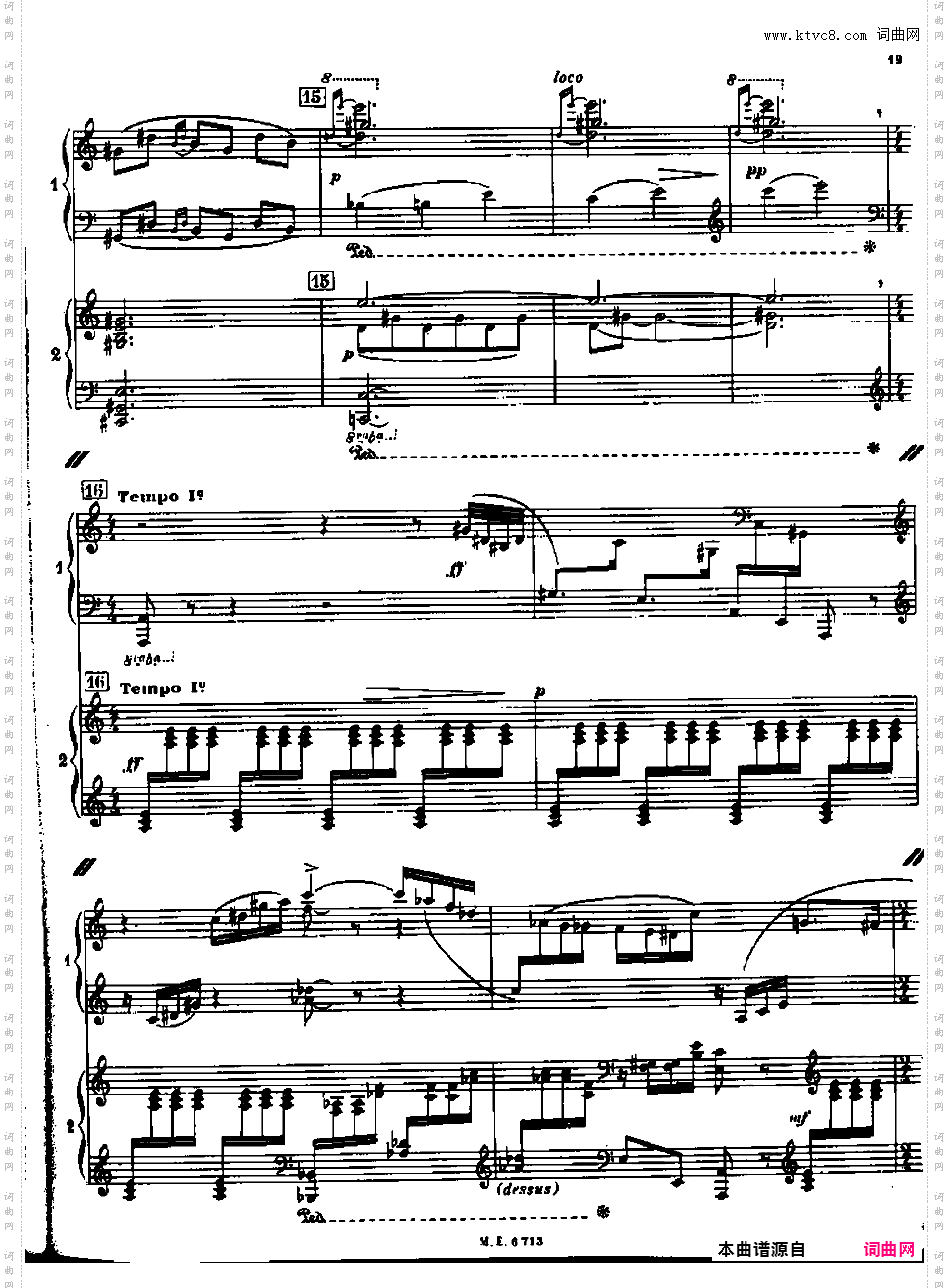 双钢琴奏鸣曲Sonata for Two Pianos