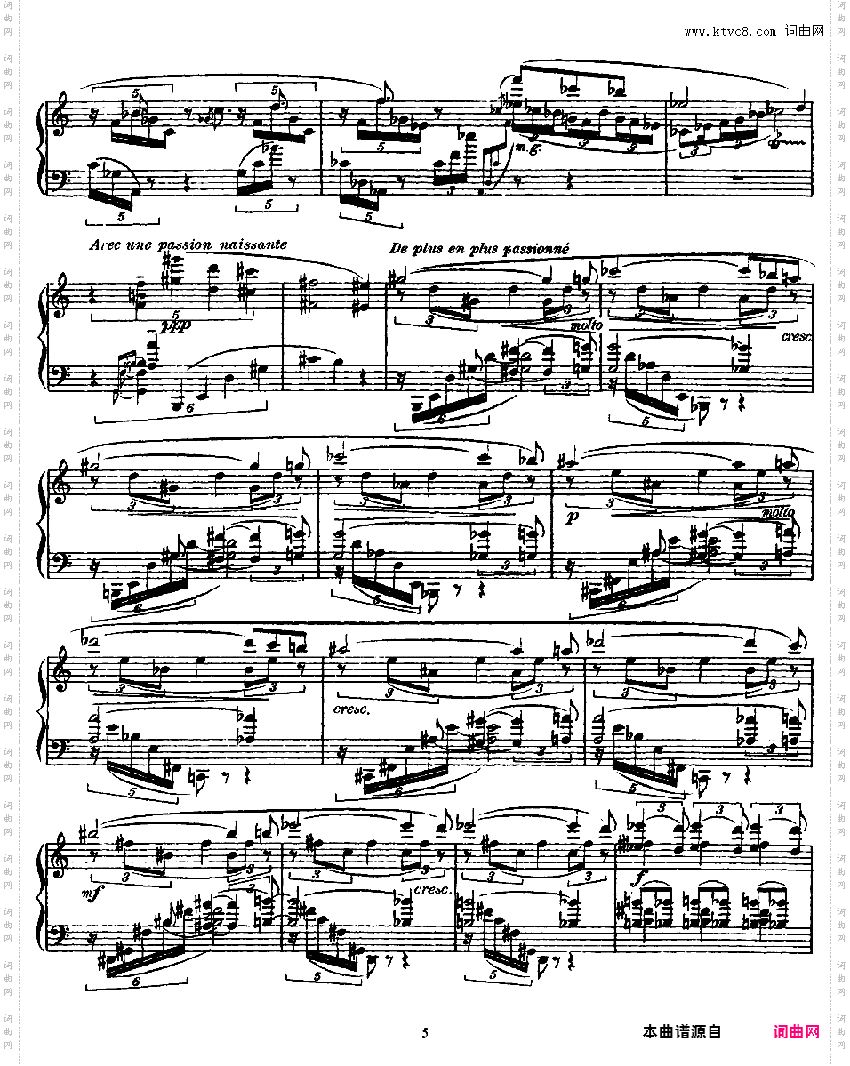 夜曲音诗 Poem Nocturne Op·61