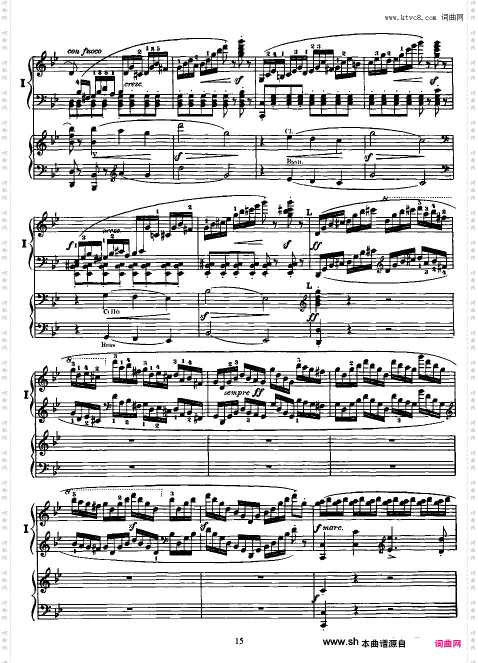 g小调第一钢琴协奏曲 Piano Concerto No·1 in g Minor Op·25