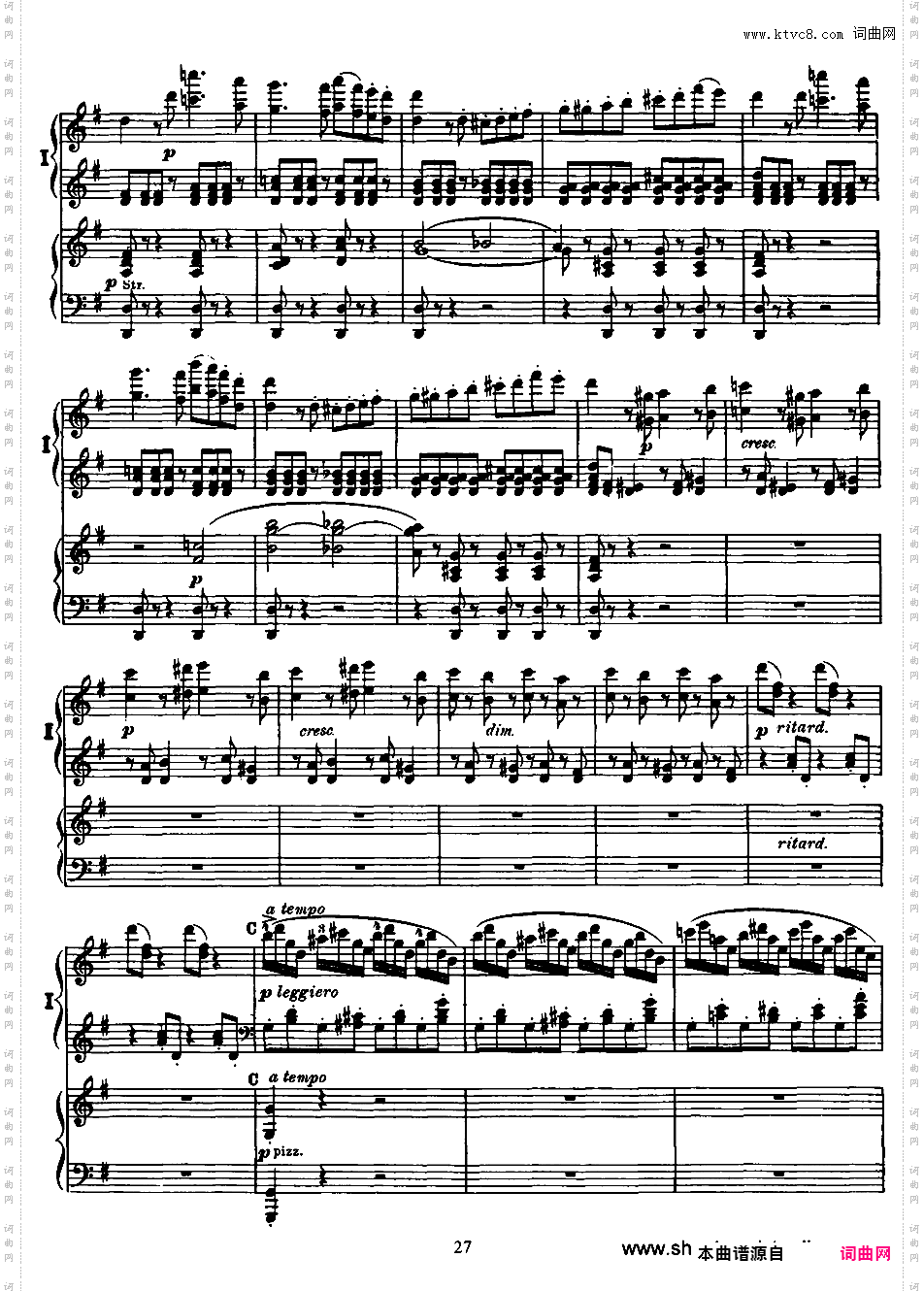 g小调第一钢琴协奏曲 Piano Concerto No·1 in g Minor Op·25