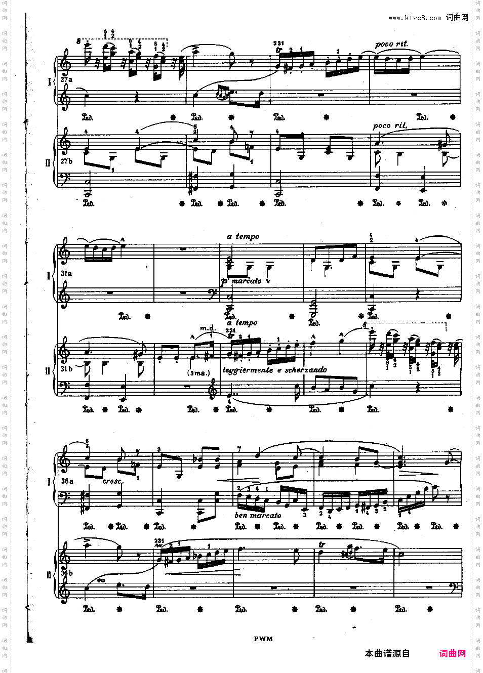 C大调双钢琴回旋曲 Op·73Chopin op73b Rondo in C two pianos双钢琴版